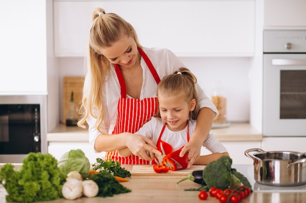 Madre e hijo cocina fan pic