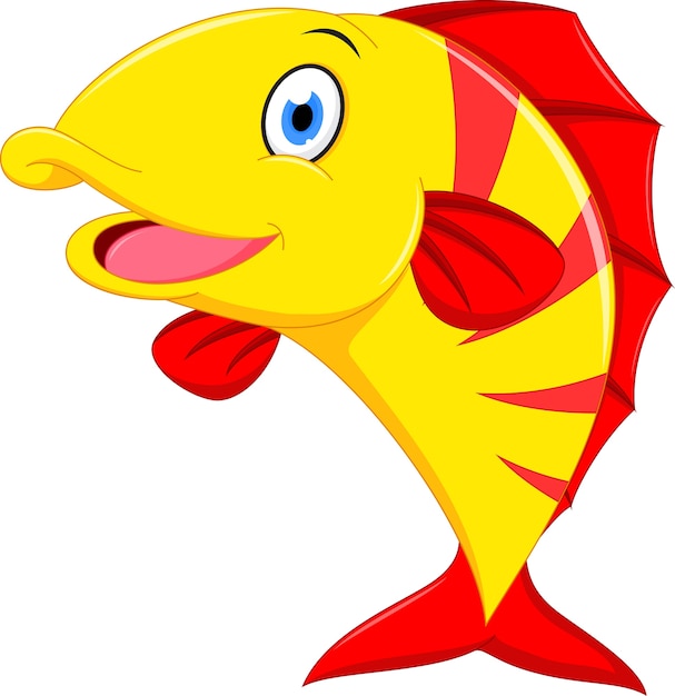 Dibujos Animados De Peces Felices Vector Premium Hot Sex Picture