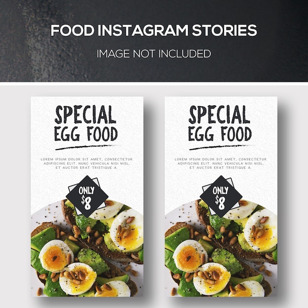 Download Food Instagram Stories | plik PSD Premium