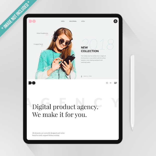 Ipad pro mockup Premium Psd