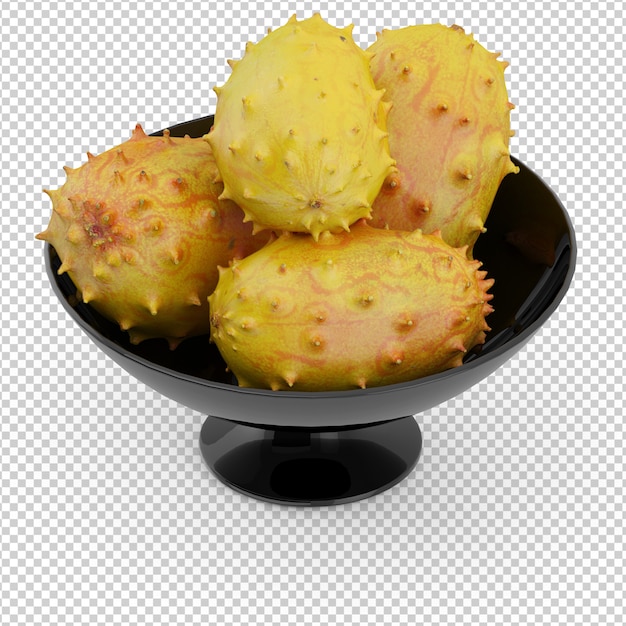 Izometryczne owoce Premium Psd