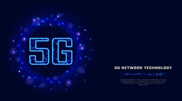 5g Bezprzewodowe Połączenie Internetowe Wifi Z Danymi Cyfrowymi. Premium Wektorów