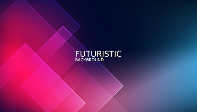 Abstrakcjonistycznego błękitnego geometrycznego kształta futurystyczny tło Premium Wektorów