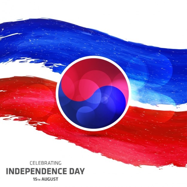 Abstrect korea południowa abstrect dzień niepodległości ilustracji wektorowych Darmowych Wektorów