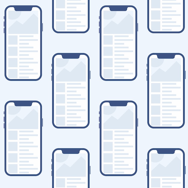 Aplikacja mobilna dla androida i ios makiety szablon Premium Wektorów
