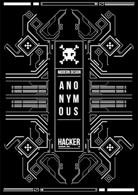 Cyberpunk Futurystyczny Plakat. Szablon Retro Futurystyczny Plakat. Szablon Plakat Streszczenie Tech. Premium Wektorów
