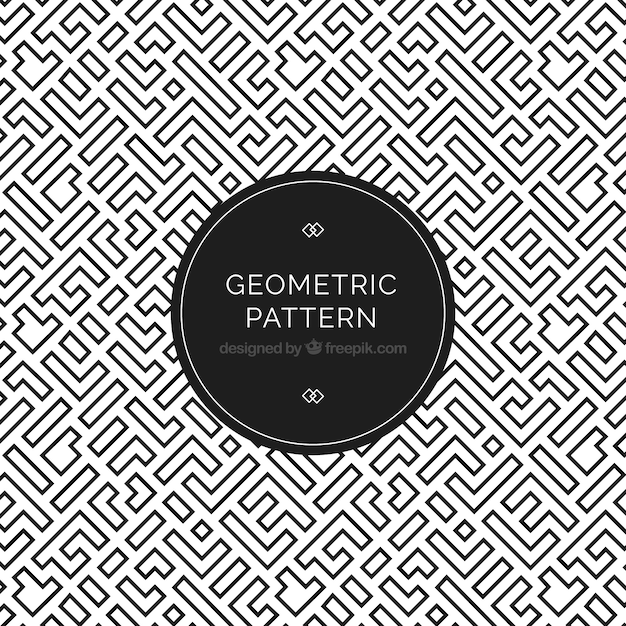 Elegancki wzór geometryczny Darmowych Wektorów