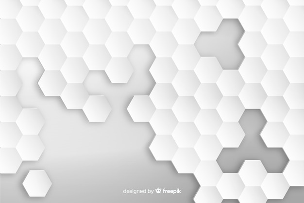 Geometryczne sześciokąt tło w stylu papieru Darmowych Wektorów