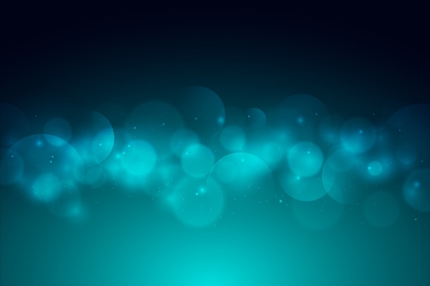 Gradientowe Niebieskie Tło Z Efektem Bokeh Darmowych Wektorów