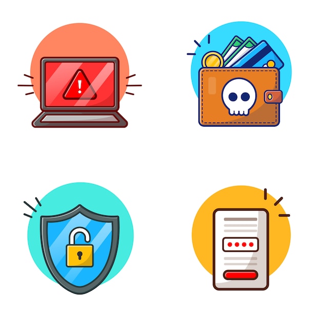 Haker Aktywuje Wektor Ikona Ilustracja. Hackera I Technologii Ikony Pojęcia Biel Odizolowywający Premium Wektorów