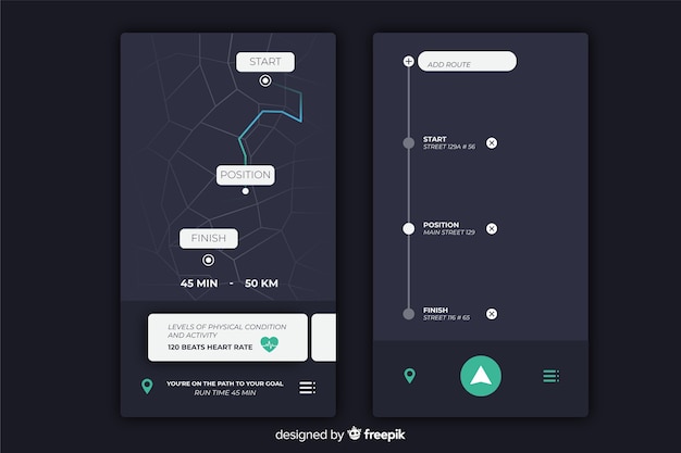 Infografika dla aplikacji mobilnej z systemem Darmowych Wektorów