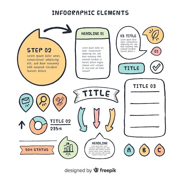 Infographic element collectio Darmowych Wektorów