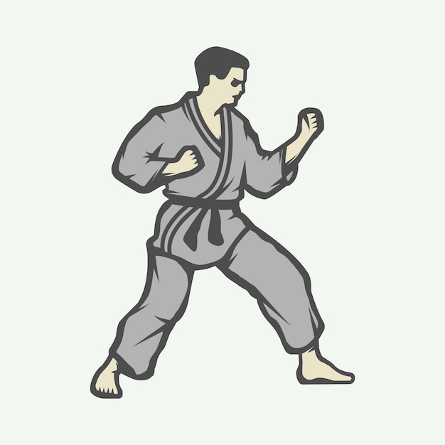 Logo karate Premium Wektorów