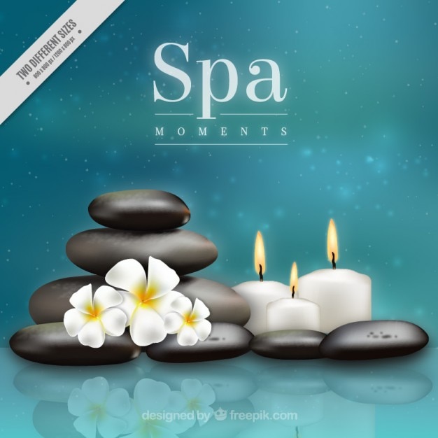 Niewyraźne tło z elementami spa Darmowych Wektorów Niewyraźne tło z elementami spa Darmowych Wektorów