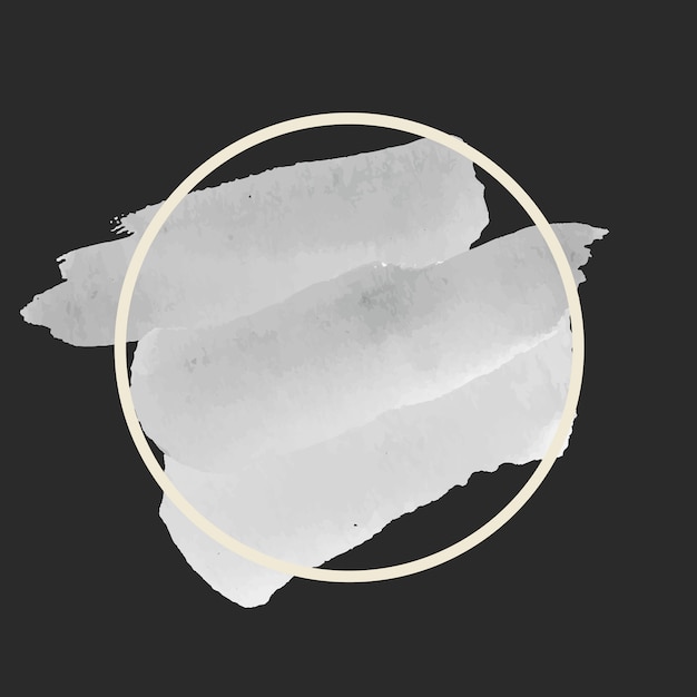 Okrągły szary wektor transparent akwarela Darmowych Wektorów