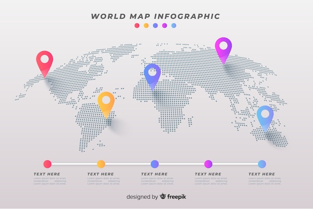 biznes mapa Plansza Biznes Mapa świata | Darmowy Wektor