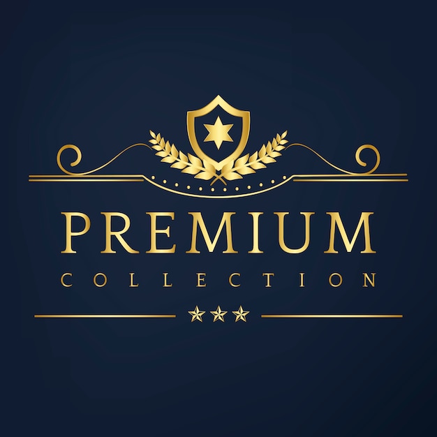 Premium collection odznak projekt wektor Darmowych Wektorów