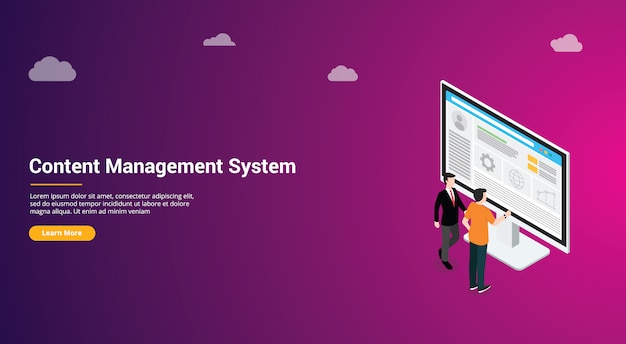 Projekt systemu zarządzania treścią cms Premium Wektorów