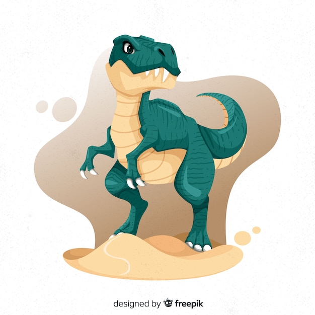 Ręcznie rysowane dinozaur t-rex Darmowych Wektorów