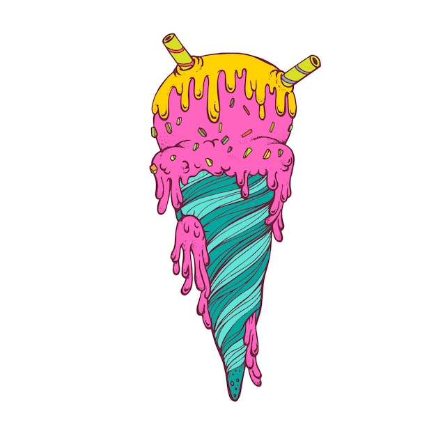 Ręcznie rysowane doodle stylu Premium Wektorów