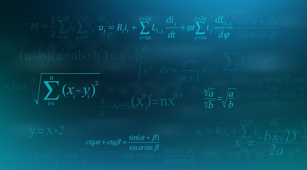 Równanie matematyczne, wzory matematyczne, arytmetyczne. Premium Wektorów
