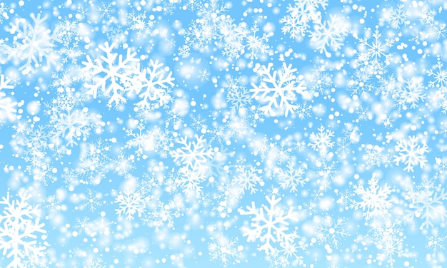 Śnieg W Tle Zimowy Opad śniegu Premium Wektor 1317
