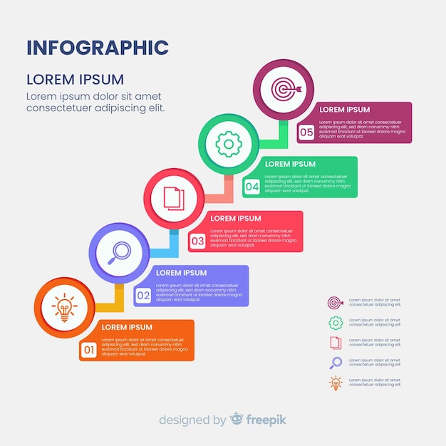 Szablon diagramu infographic hierarchii Darmowych Wektorów
