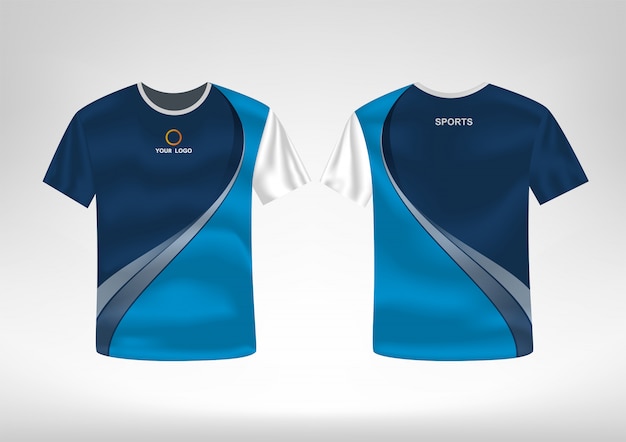Szablon Projektu Koszulki Sportowe Premium Wektorów