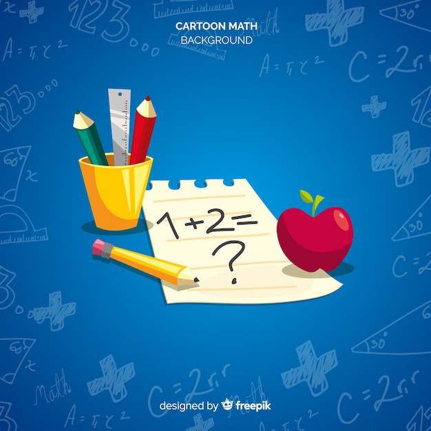 Tło elementy matematyczne kreskówka Darmowych Wektorów