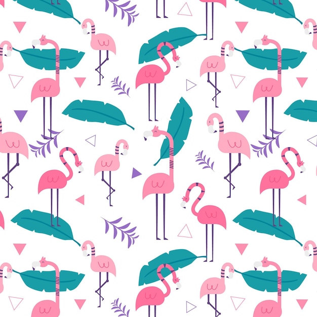 Wzor Flamingo Darmowy Wektor