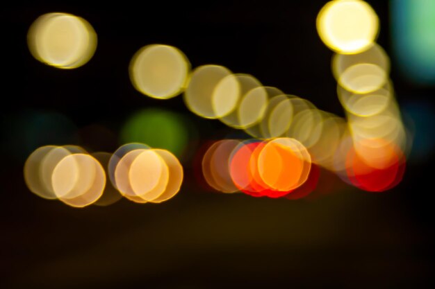 Błyszczące Reflektory Samochodowe Zamazany Obraz światła