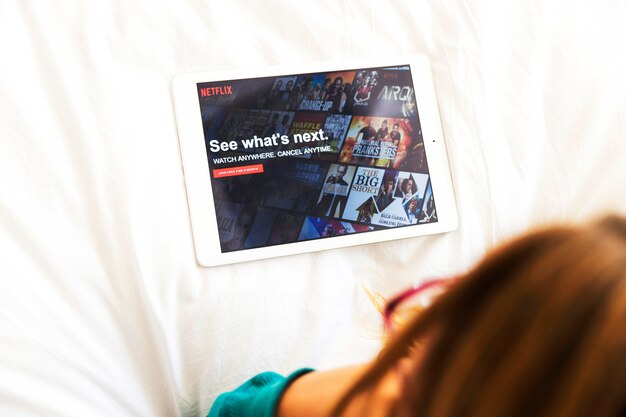 Nowoczesne urządzenie z aplikacją netflix Darmowe Zdjęcia