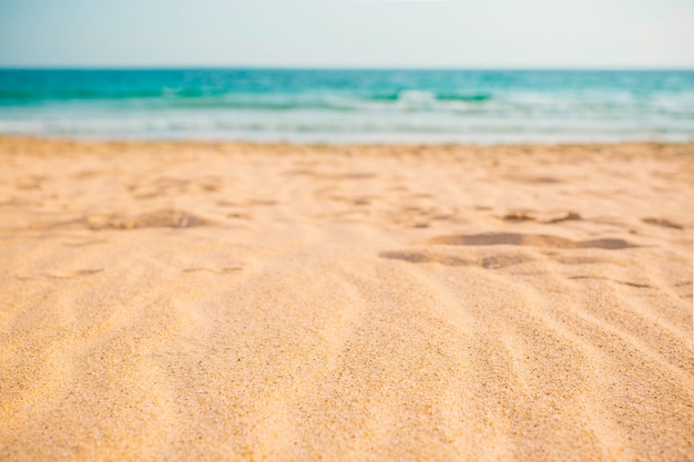 Skład plaży latem na tle Darmowe Zdjęcia