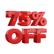 75 De Descuento Oferta Especial Gran Oferta Venta Setenta Y Cinco 