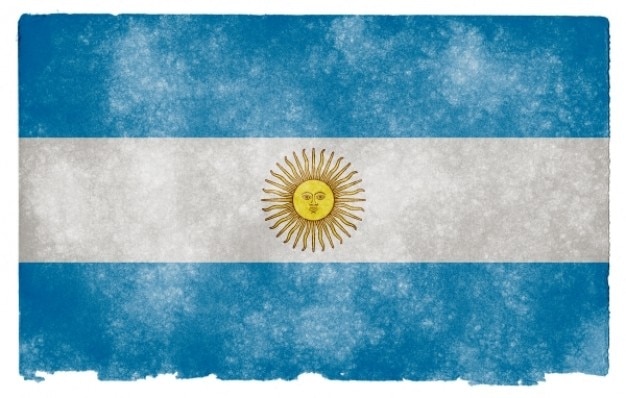 Argentina grunge bandera Foto gratis