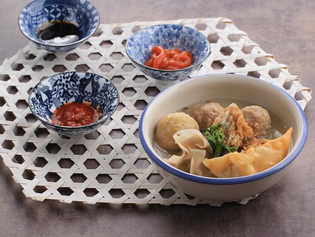 Bakso Malang Es Albóndiga Típicamente De Malang Java Oriental