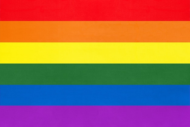 Bandera Del Arco Iris Símbolo De La Comunidad Lgbt Foto Premium