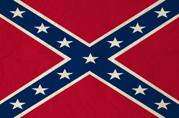 Bandera De Batalla De Los Estados Confederados De América Foto Premium 