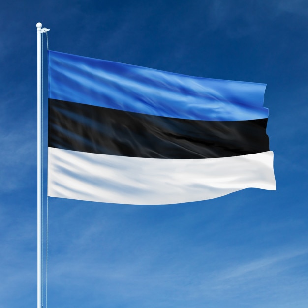 La bandera de estonia esta guapa