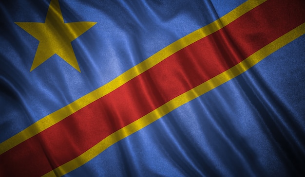 Bandera De La República Democrática Del Congo | Foto Premium