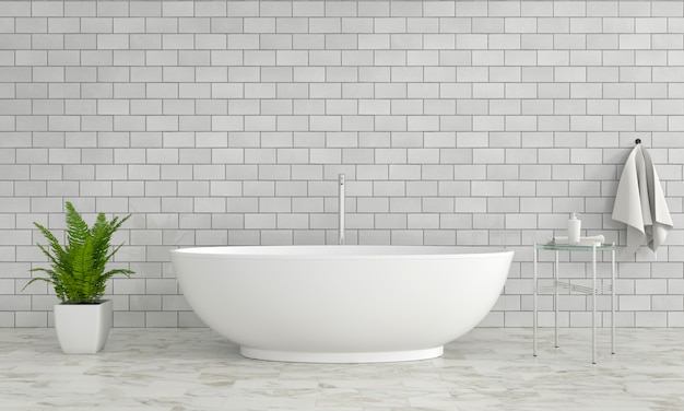 Bañera interior baño | Foto Premium