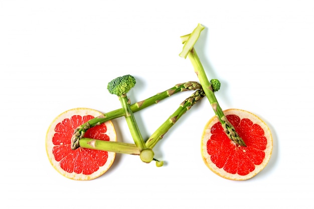 bicicletta con verdure