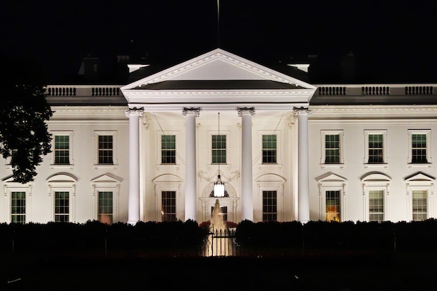 La Casa Blanca En Washington Estados Unidos Foto Premium