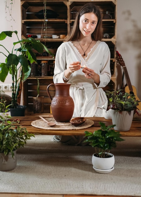 Ceremonia De Cacao Ritual De Apertura Del Corazón En Un Lugar ...