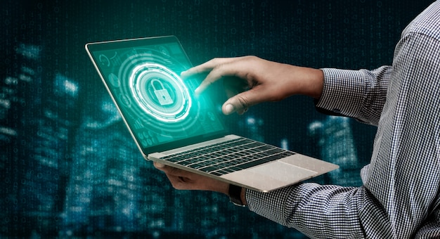 Ciberseguridad y protección de datos digitales Foto Premium