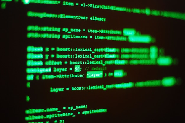 Código del programa de computadora | Foto Gratis