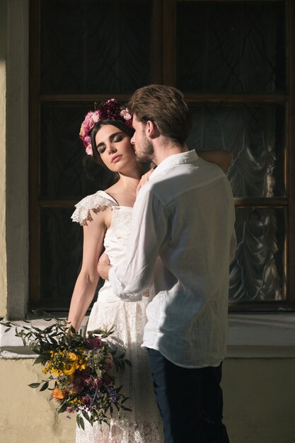 Decoración de la boda en el jardín. | Foto Gratis