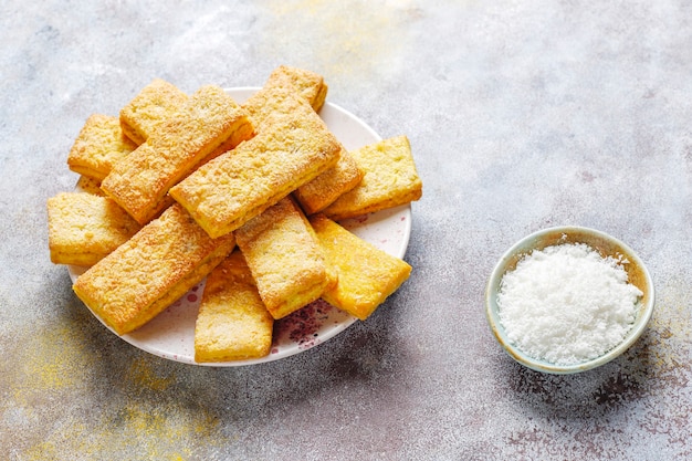 Deliciosas Galletas De Coco Caseras Foto Gratis