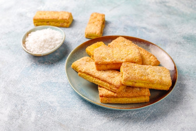 Deliciosas Galletas De Coco Caseras Foto Gratis