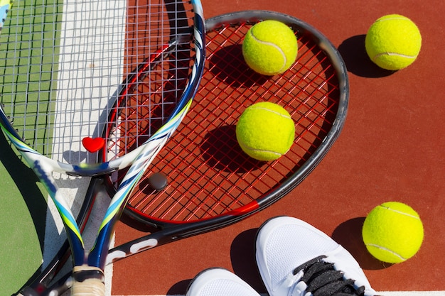Equipo de tenis | Foto Premium